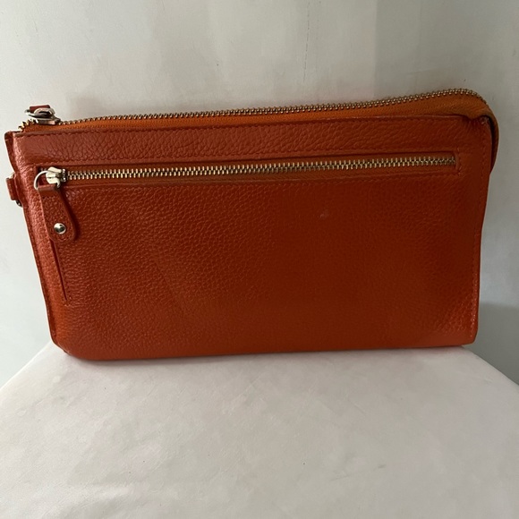 Rowallan Of Scotland Orange Leather Pouch - Picture 2 of 8